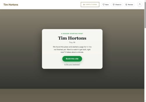 Preview of your live website