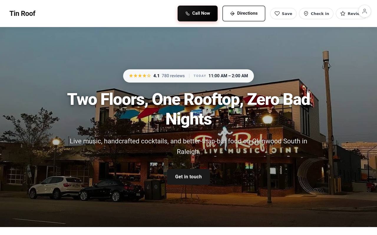 Preview of your live website