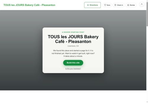 Preview of your live website