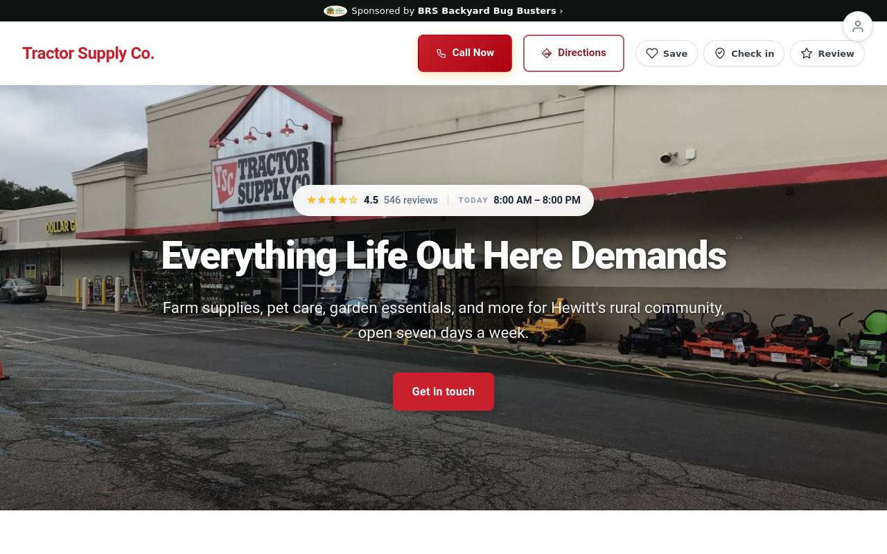 Preview of your live website