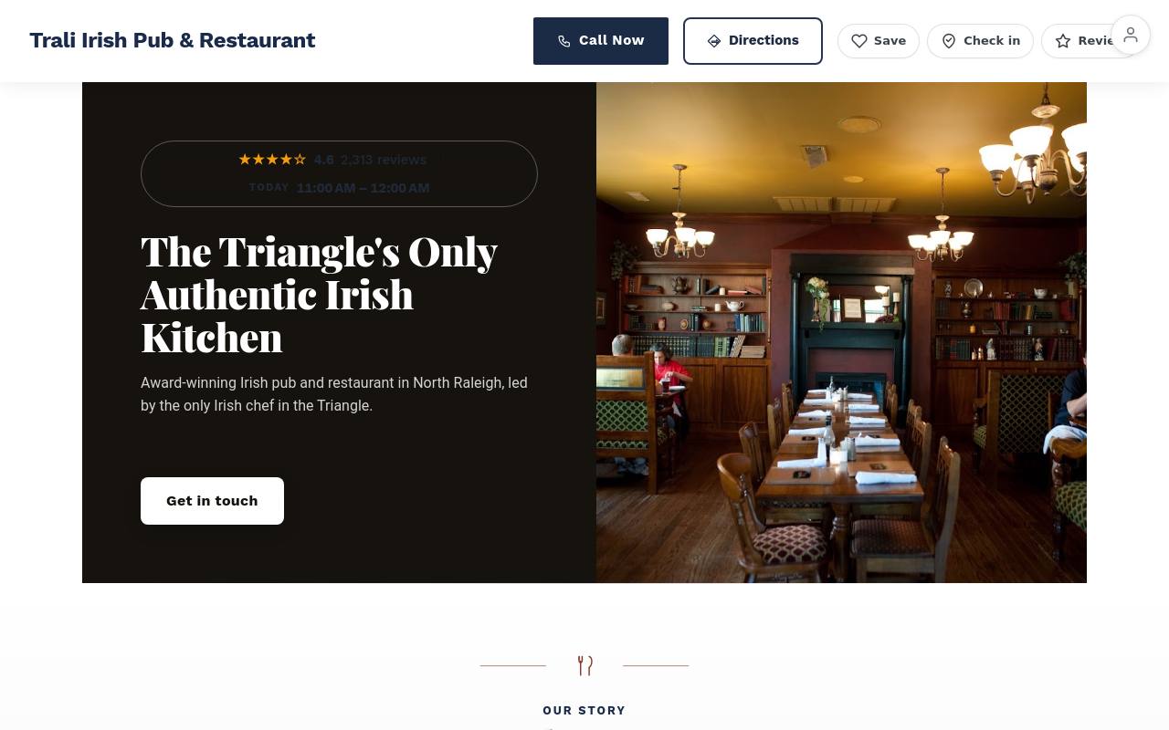 Preview of your live website