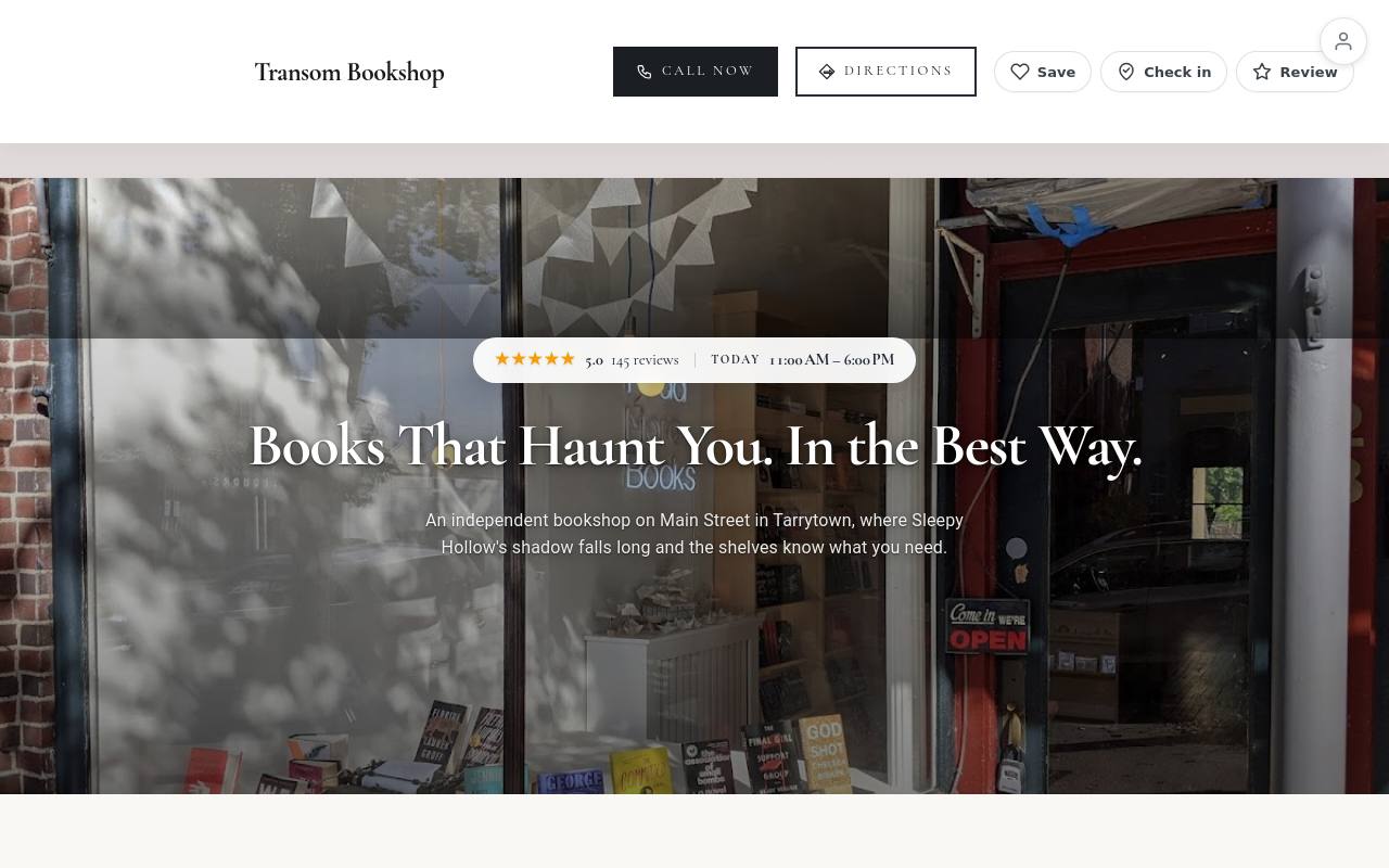 Preview of your live website