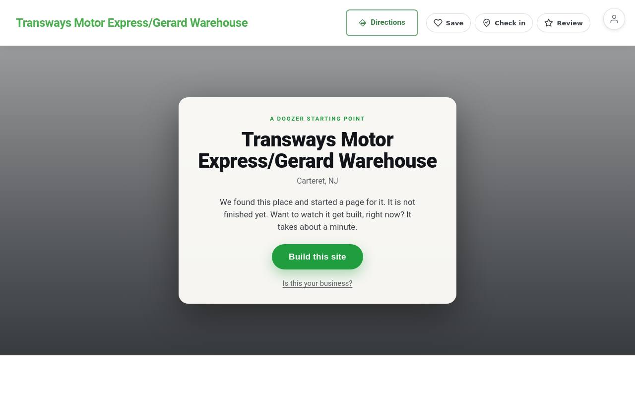 Preview of your live website