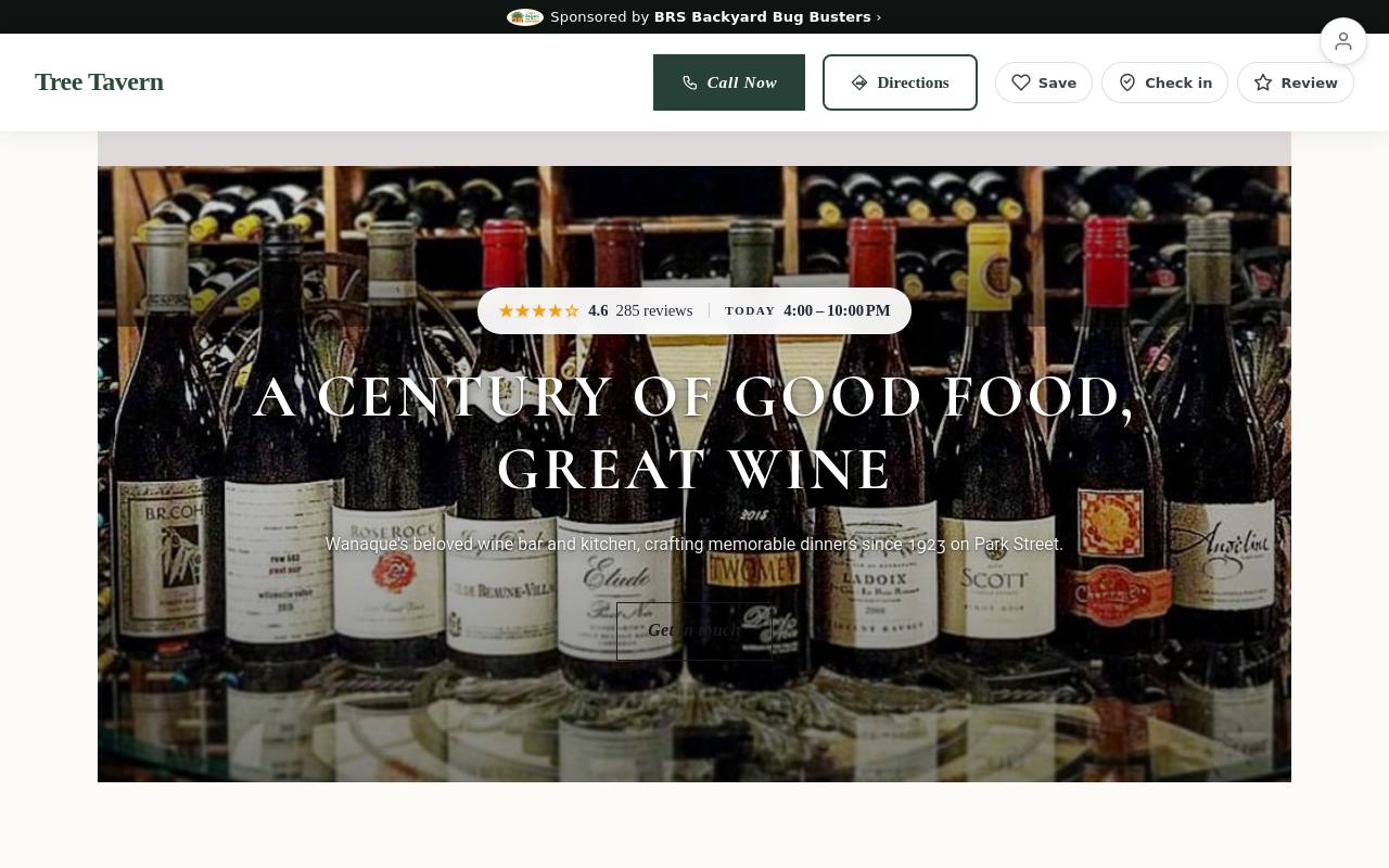 Preview of your live website