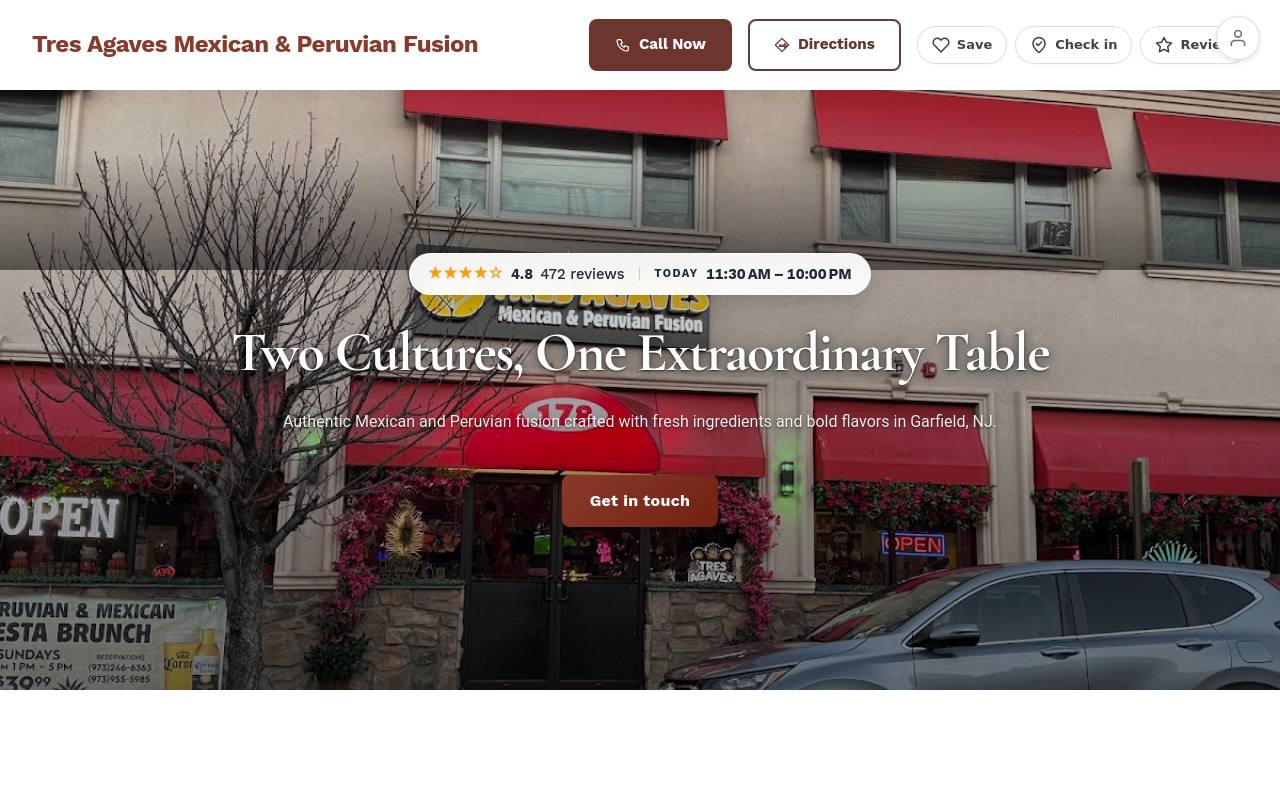Preview of your live website