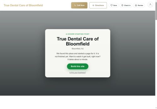 Preview of your live website