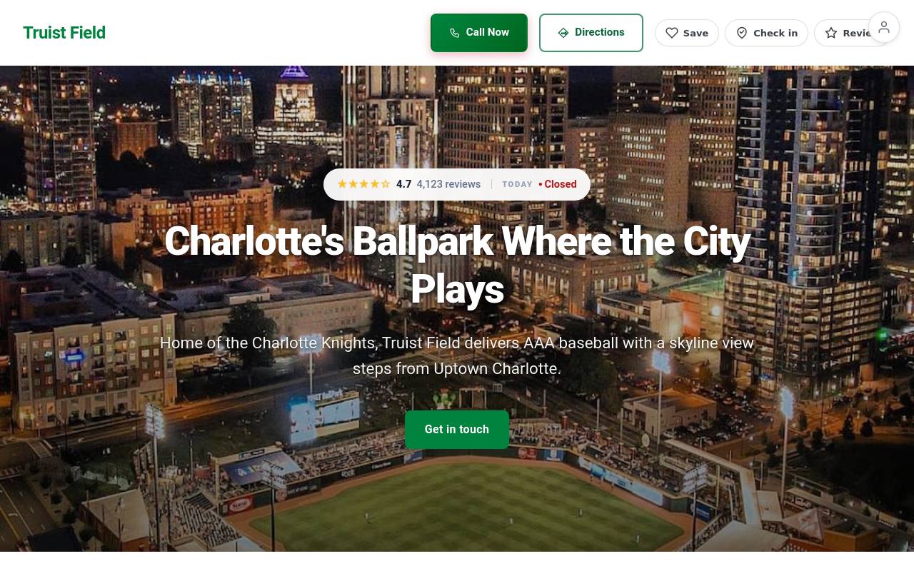 Preview of your live website