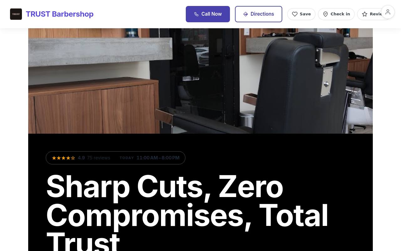 Preview of your live website