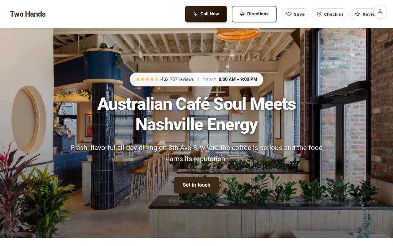 Preview of your live website