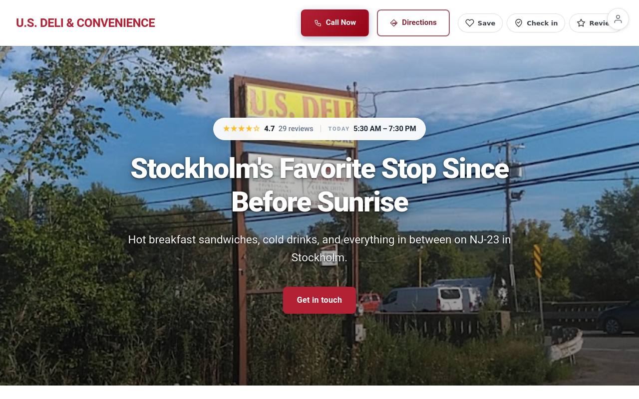 Preview of your live website