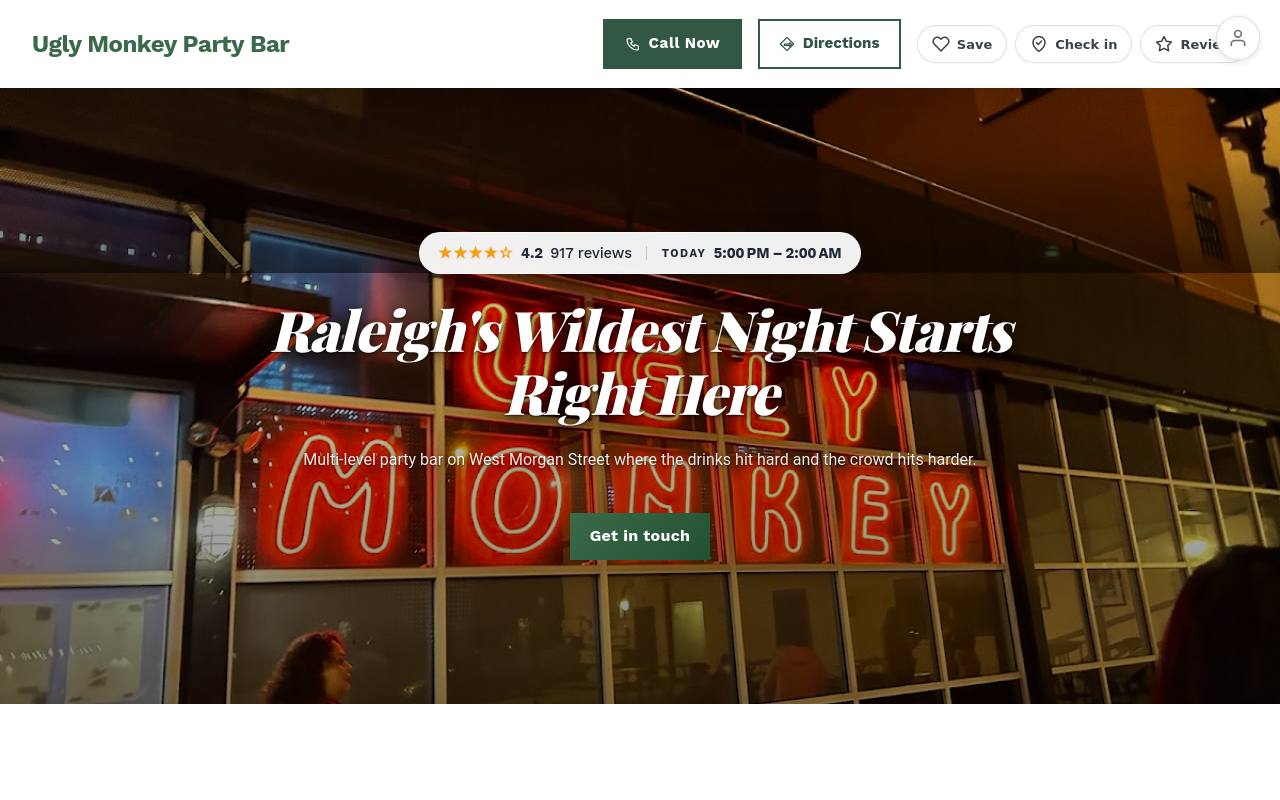 Preview of your live website
