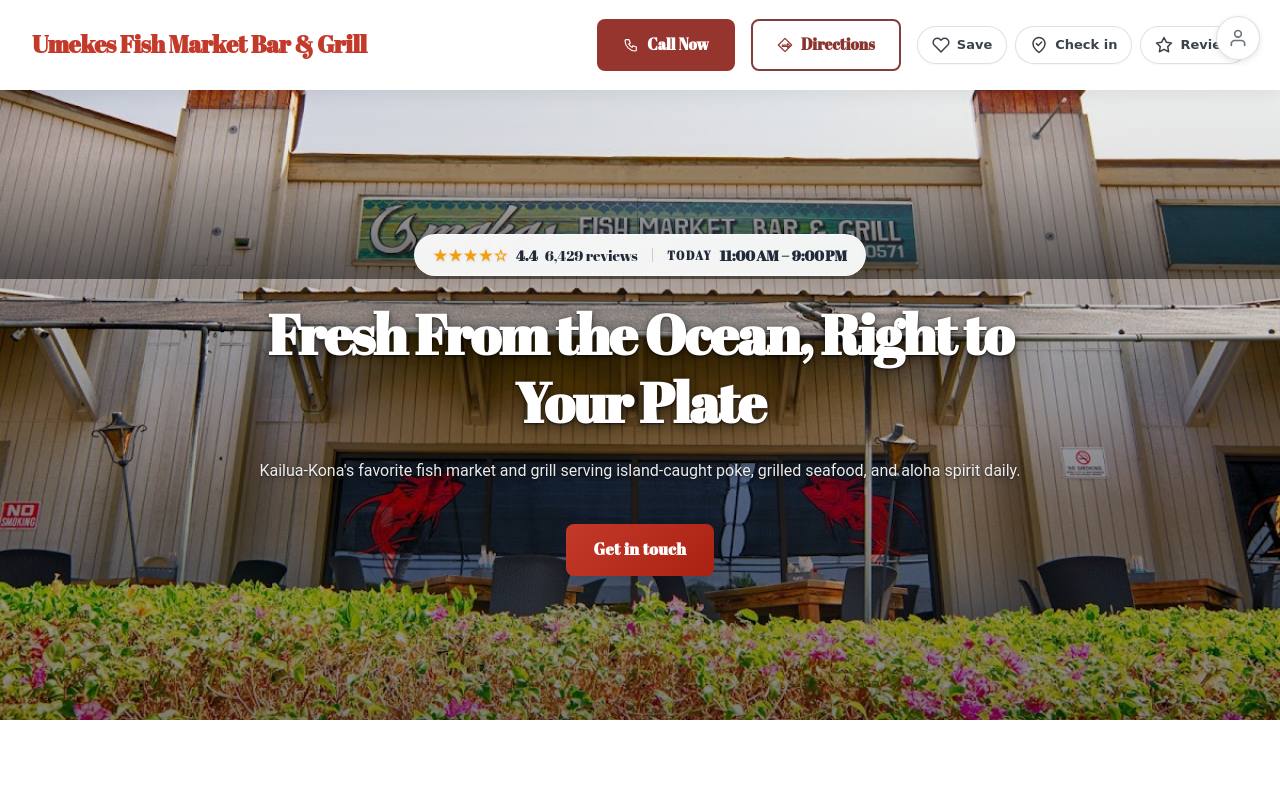 Preview of your live website