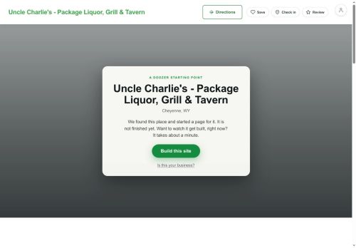 Preview of your live website