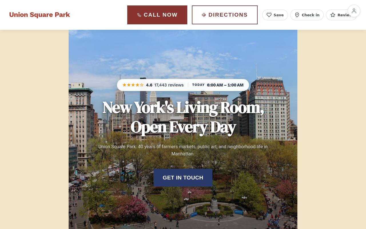 Preview of your live website