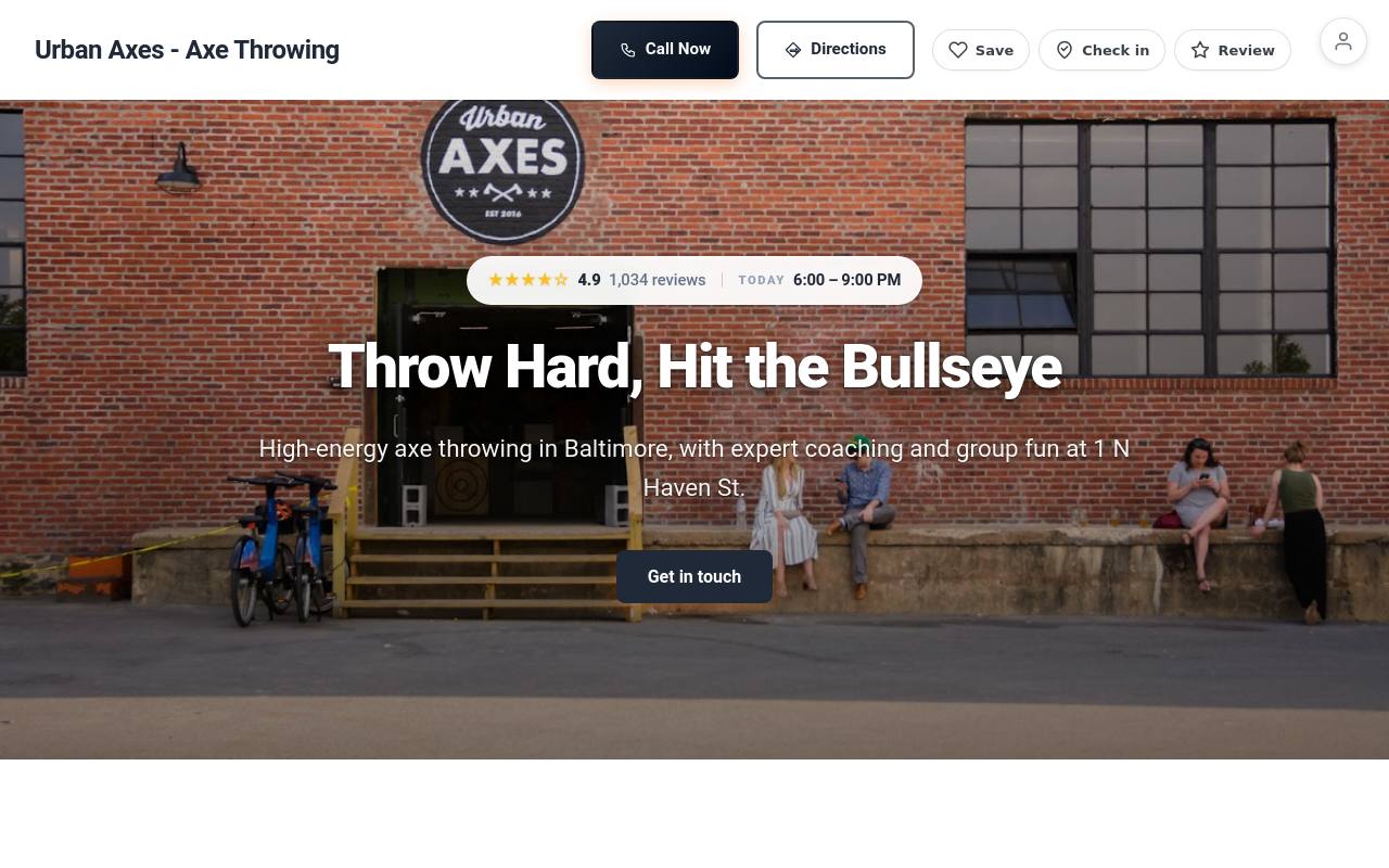 Preview of your live website