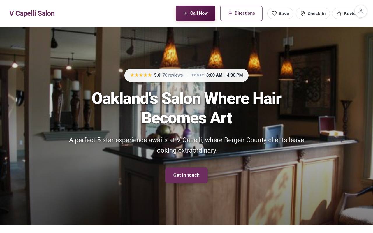 Preview of your live website