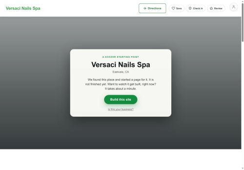 Preview of your live website