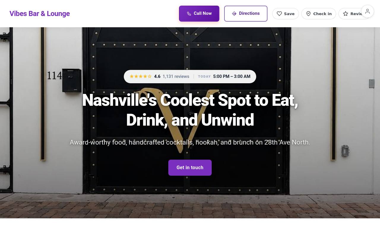 Preview of your live website