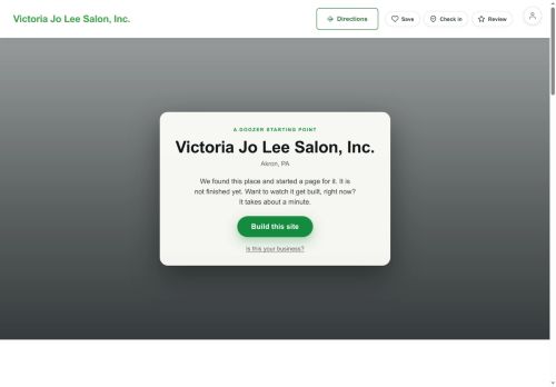Preview of your live website