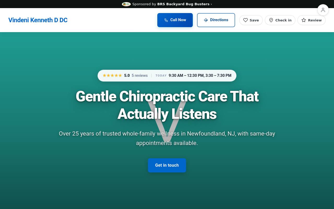 Preview of your live website