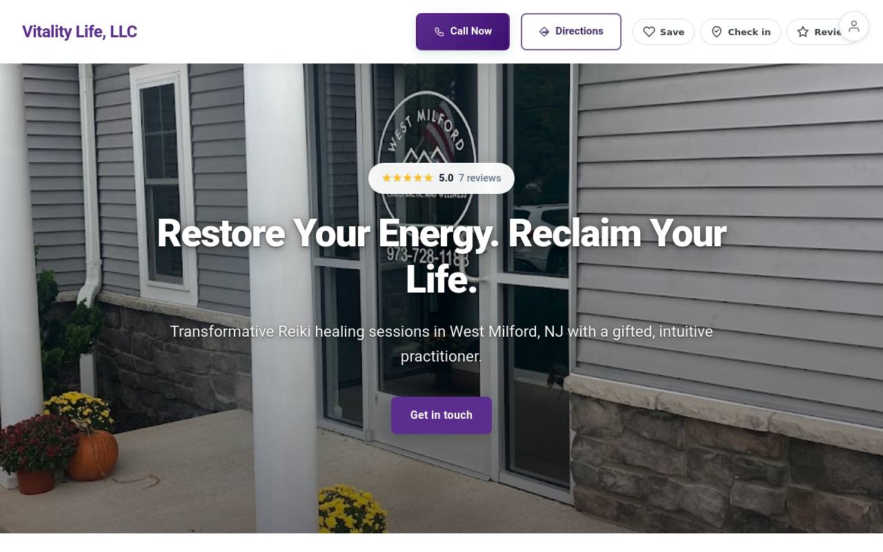 Preview of your live website