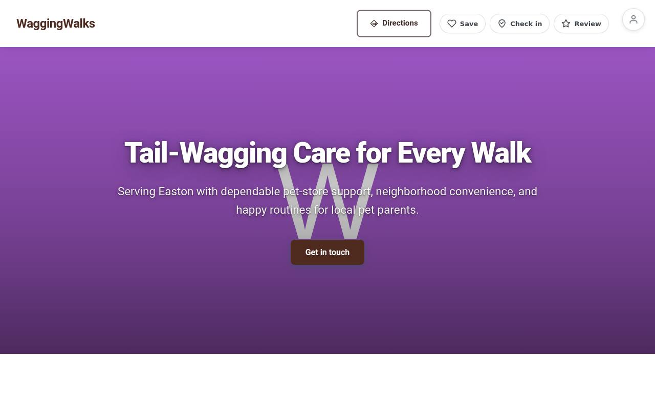 Preview of your live website