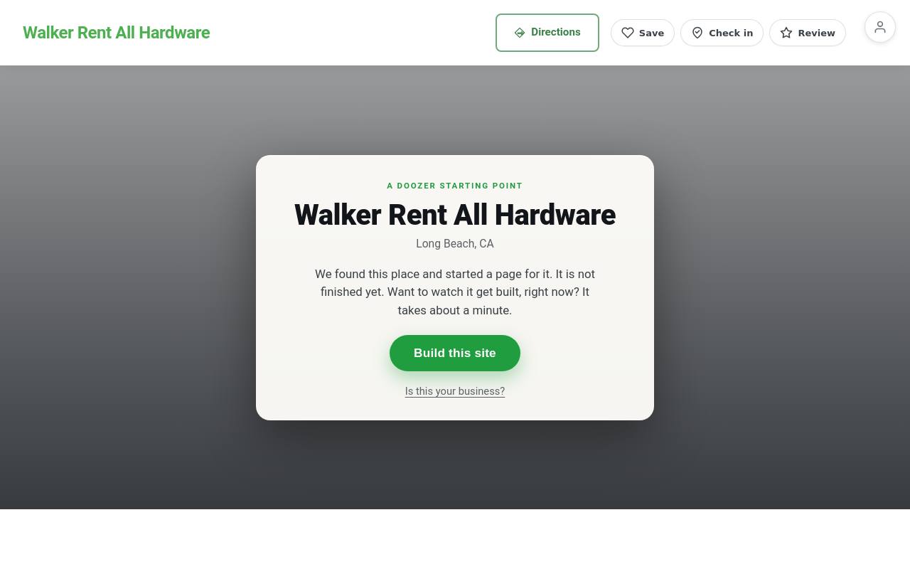 Preview of your live website