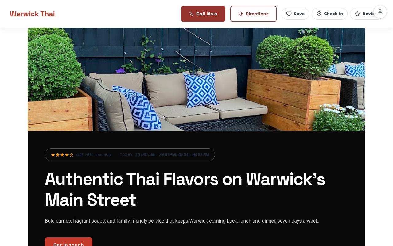 Preview of your live website