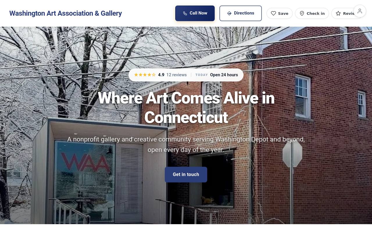 Preview of your live website