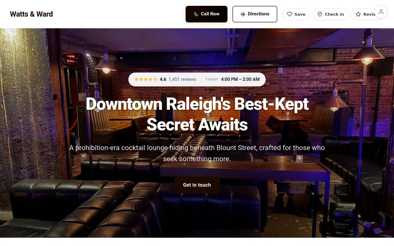 Preview of your live website