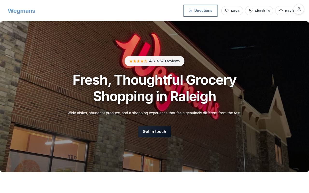 Preview of your live website