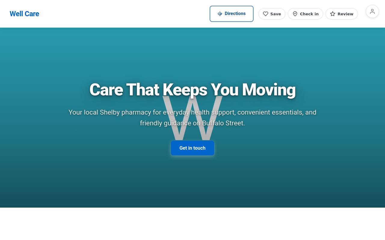 Preview of your live website