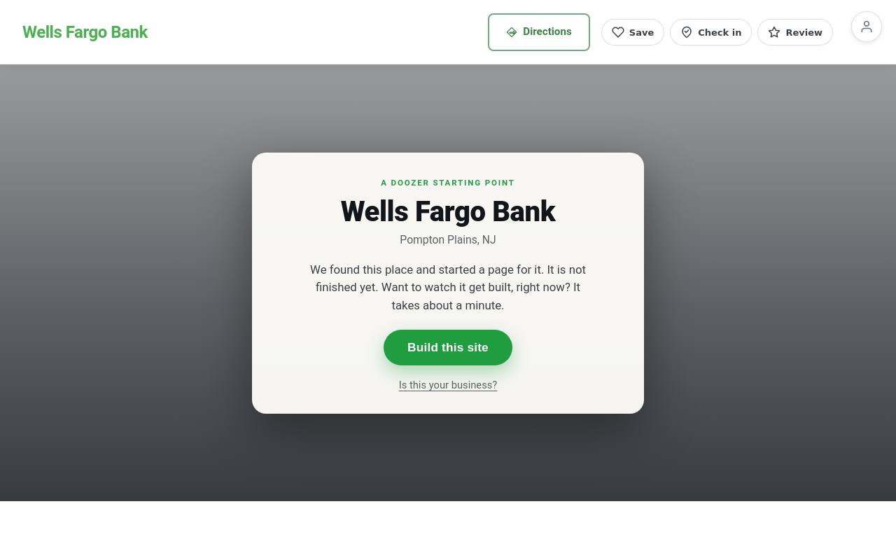 Preview of your live website