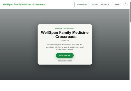 Preview of your live website