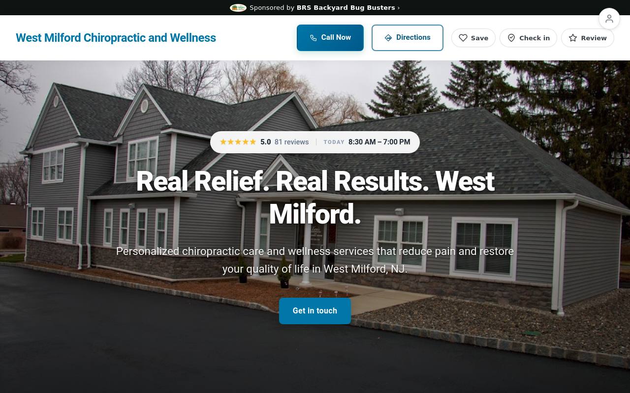 Preview of your live website