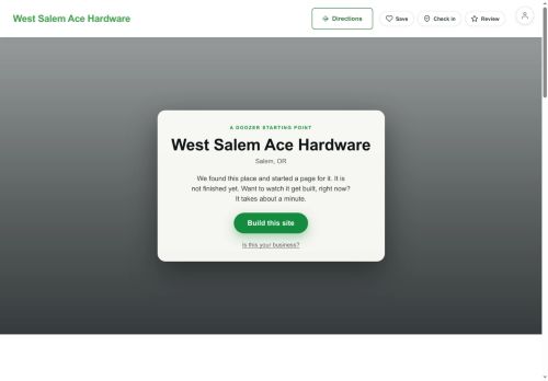 Preview of your live website