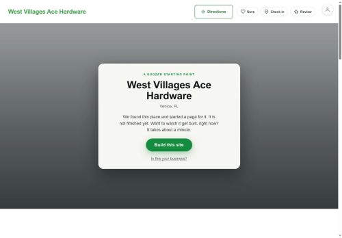Preview of your live website