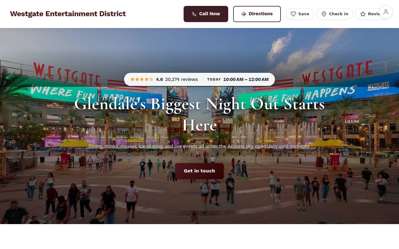 Preview of your live website