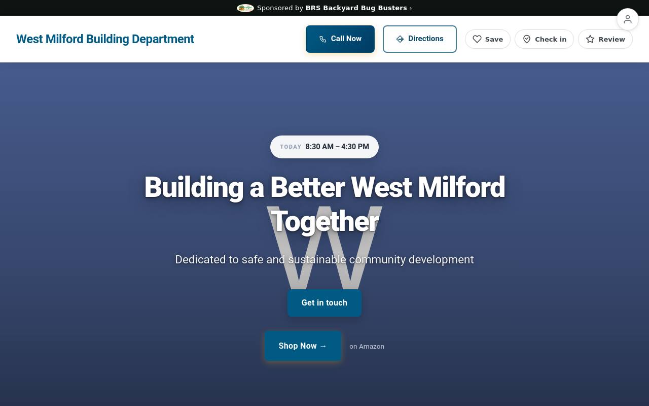 Preview of your live website