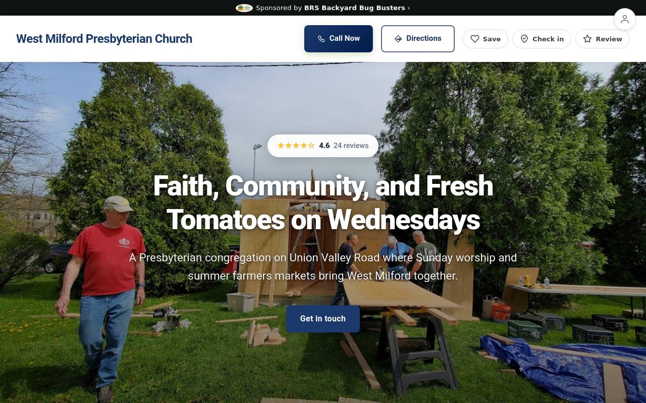 Preview of your live website