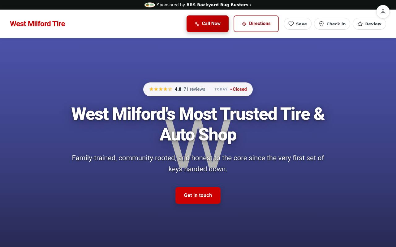 Preview of your live website