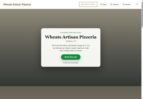 Preview of your live website