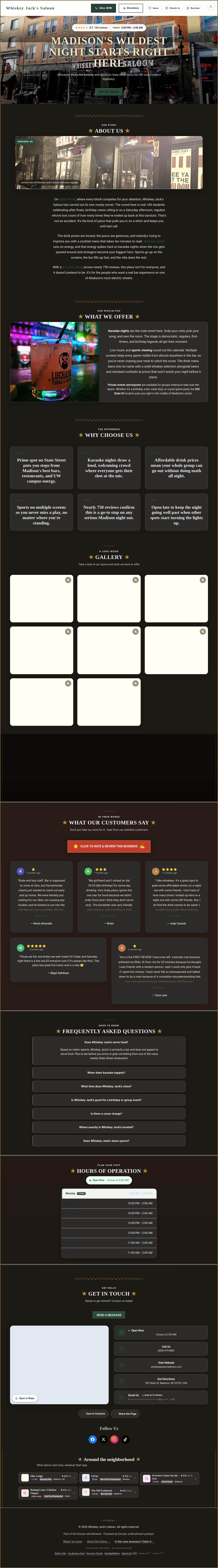 Preview of your live website
