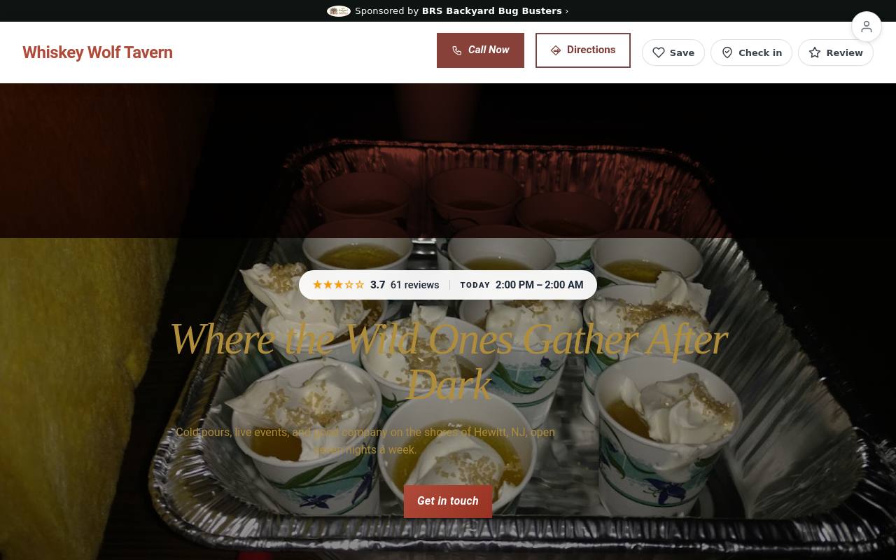 Preview of your live website