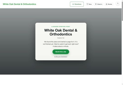 Preview of your live website