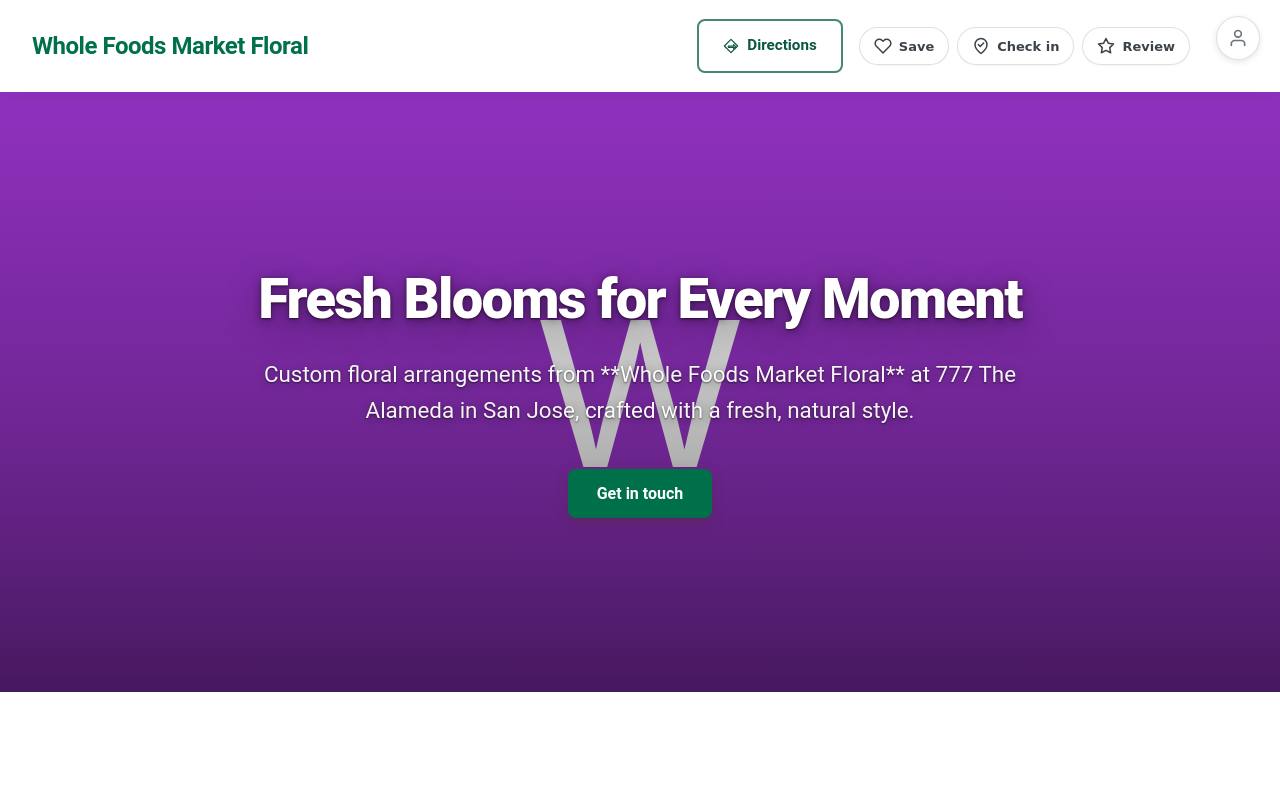 Preview of your live website