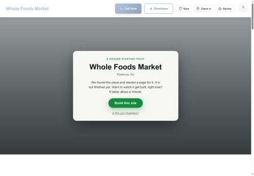 Preview of your live website