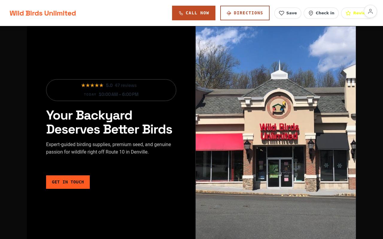 Preview of your live website