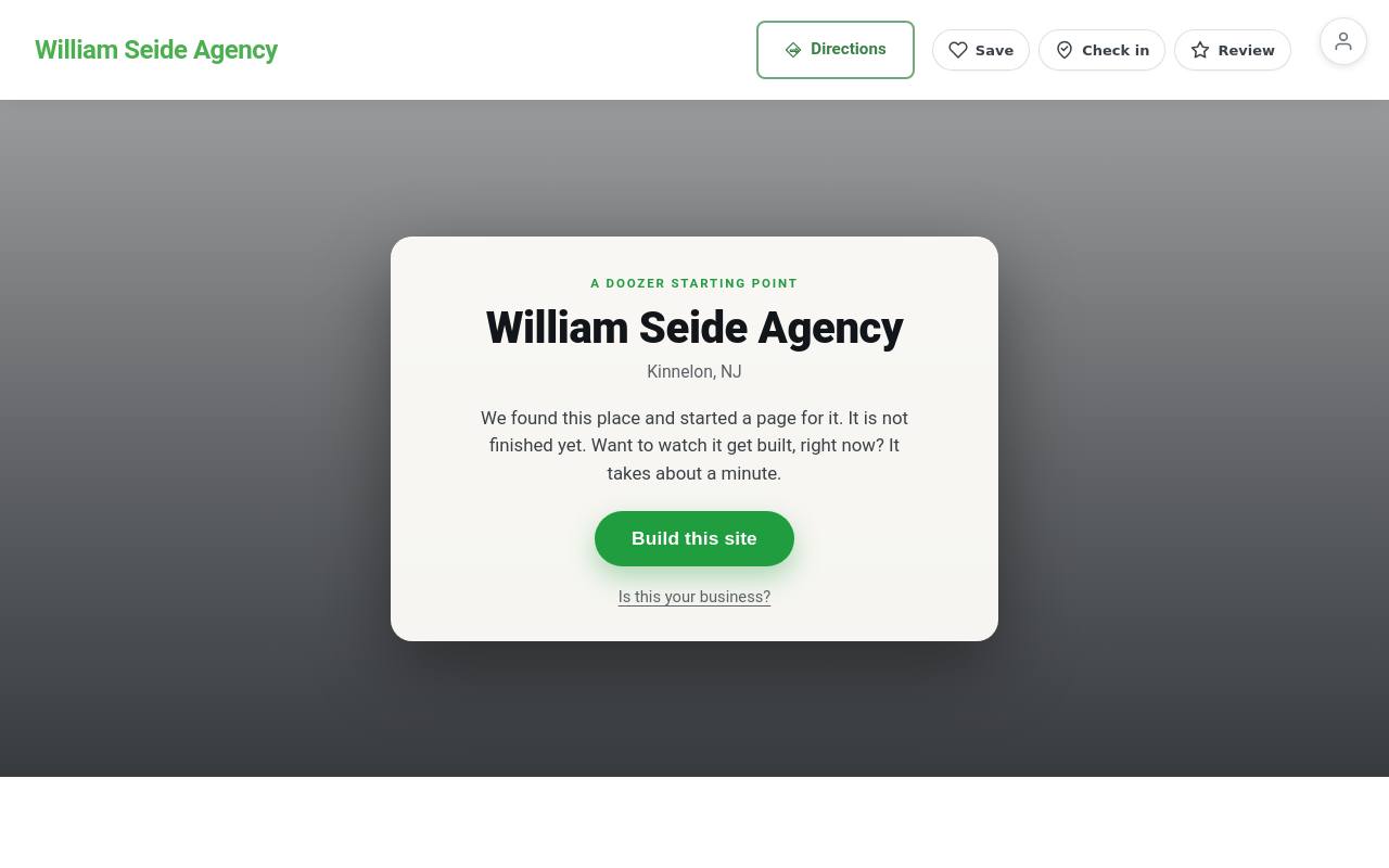 Preview of your live website