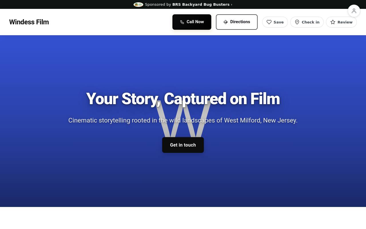 Preview of your live website